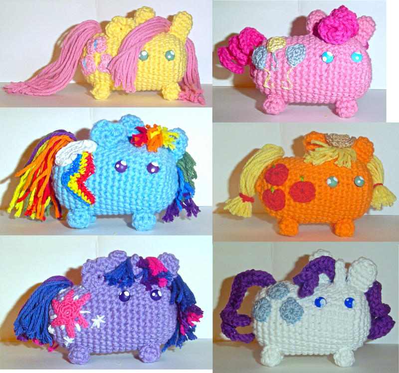 Mane 6 Chibi Amigurumi