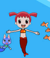 Ai (Animal Crossing Movie) In Her Mermaid Form