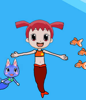 Ai (Animal Crossing Movie) In Her Mermaid Form
