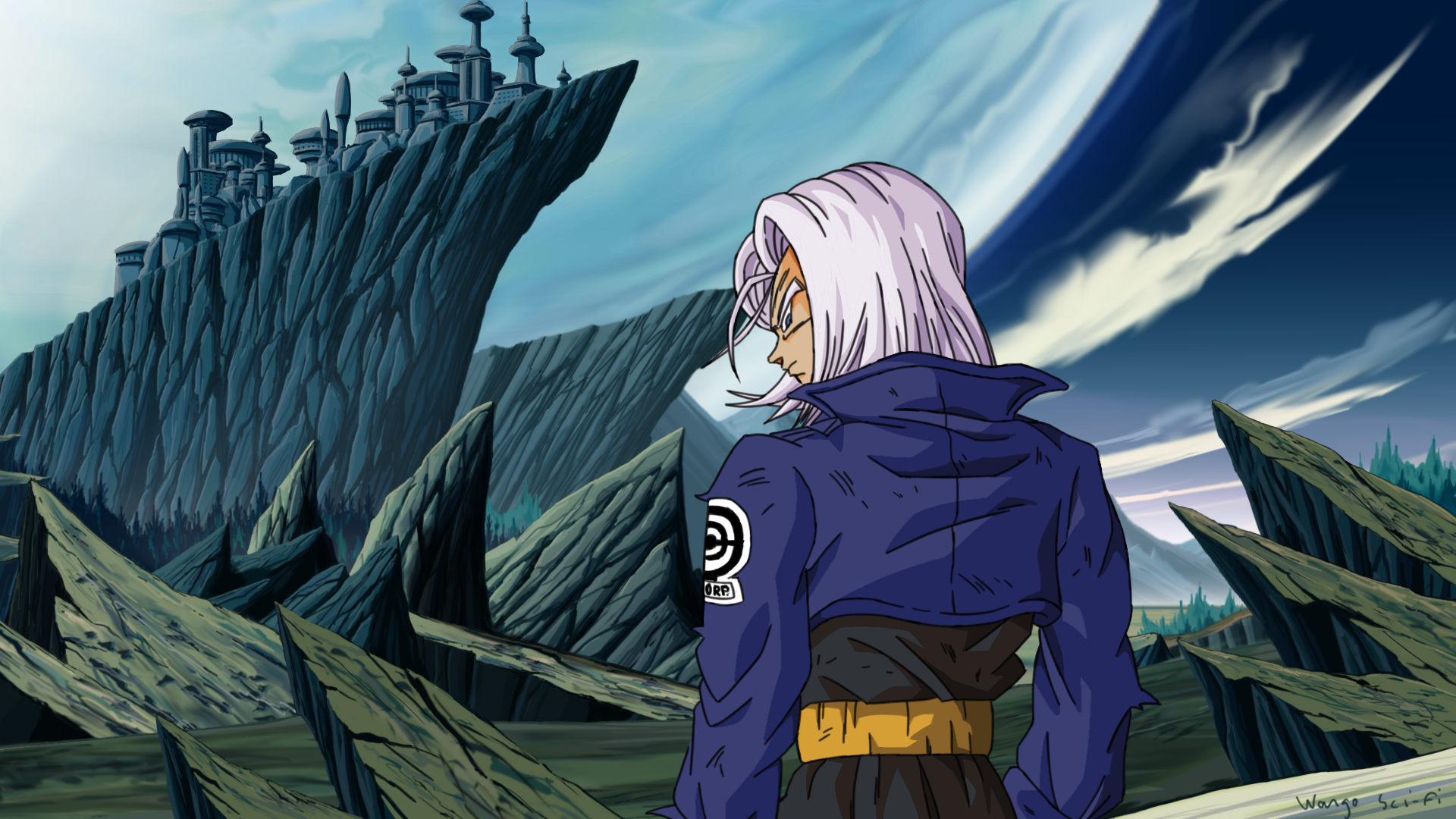 Trunks on the new planet Vegeta by WargoSciFi on DeviantArt