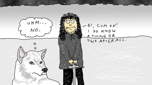 Jon Snow And Ghost