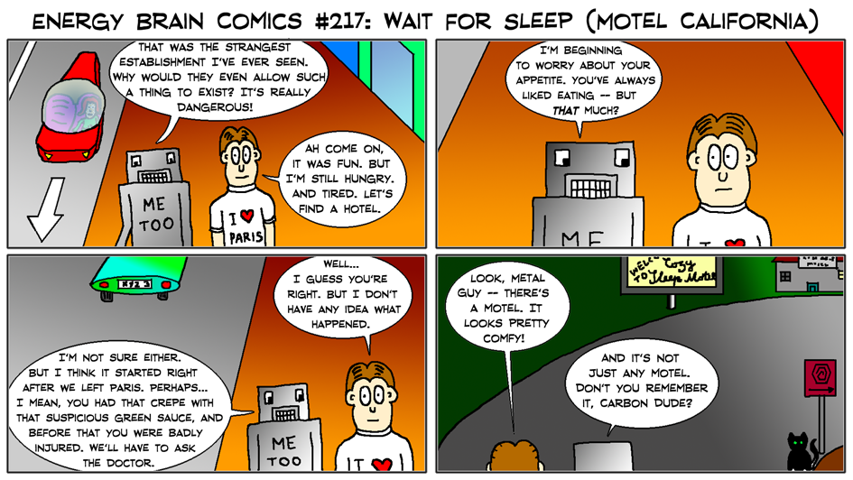 EBC #217: Wait For Sleep (Motel California) by EnergyBrainComics