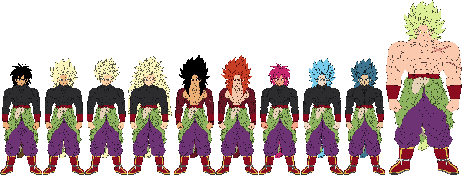 Broly Form Flowchart Broly by GianlucaBraveHeart10 on DeviantArt