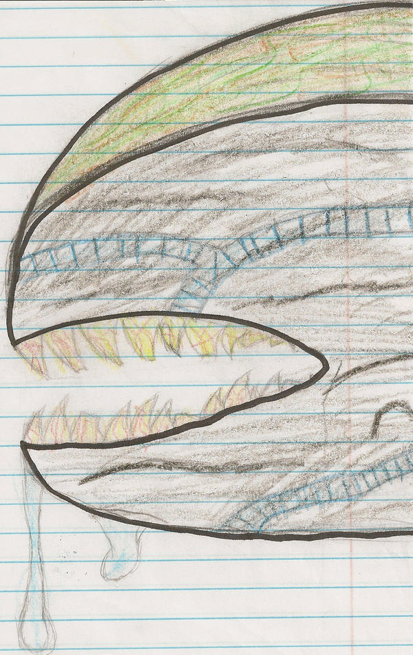 Alien Xenomorph Head Drawing by GojiGam on DeviantArt