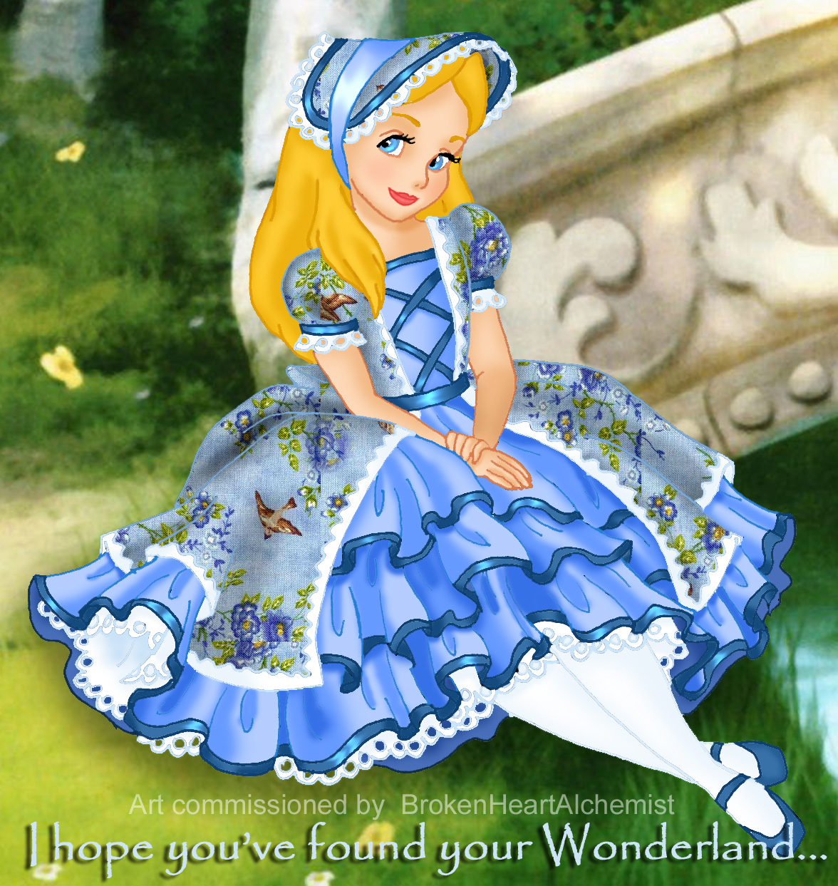 alice's dress from alice in wonderland Custom Made to Order Alice in Wonderland Inspired Dress Sz 12m to 10