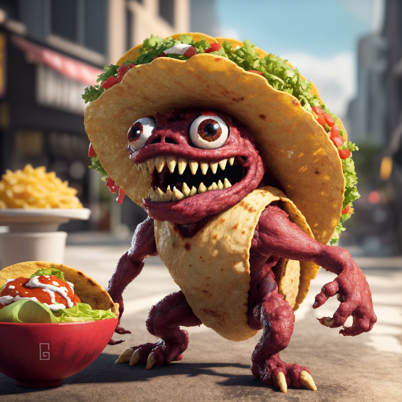 Taco Monster by Gambz1 on DeviantArt