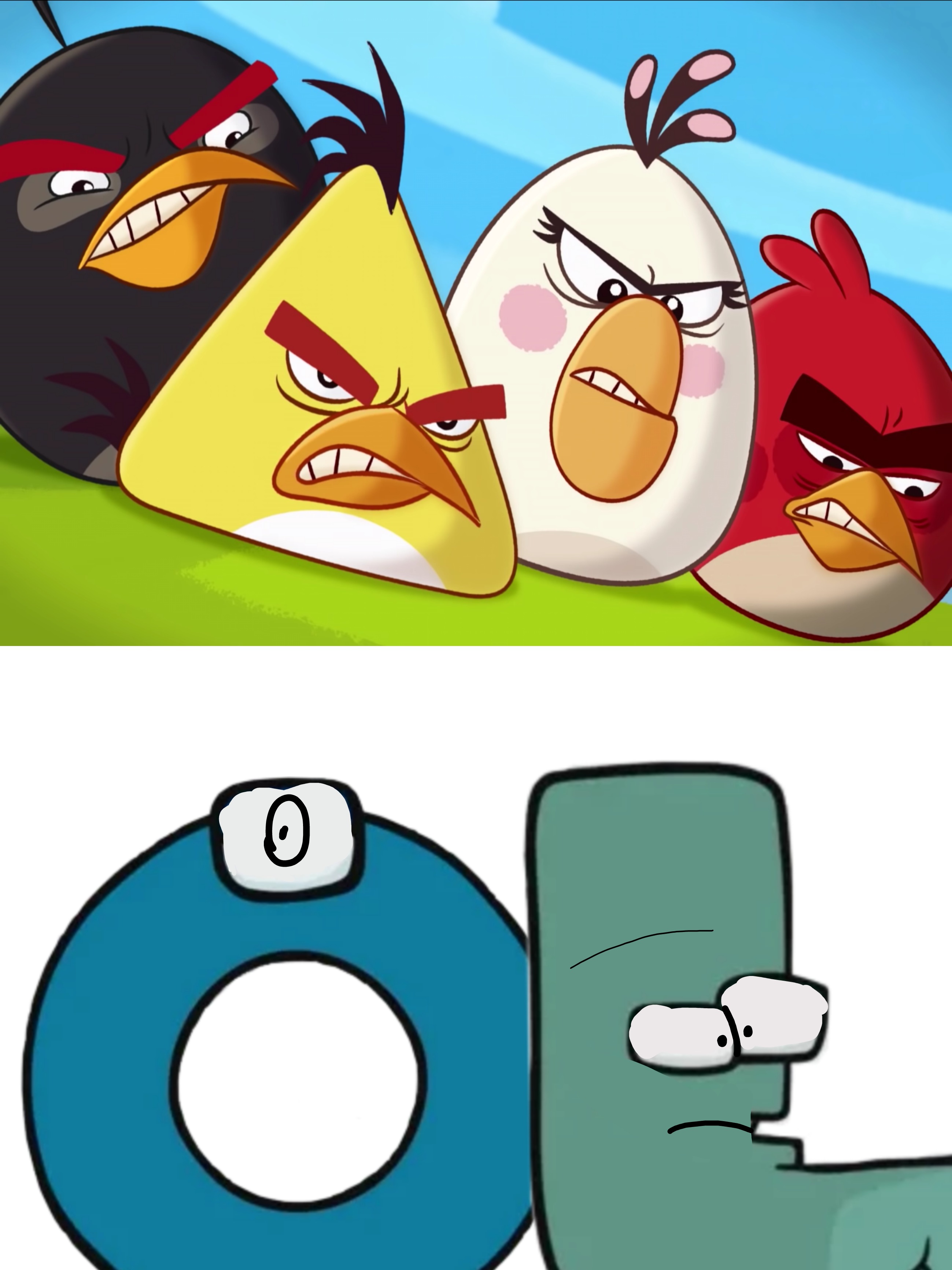 Alphabet Lore Transform in Angry Birds 