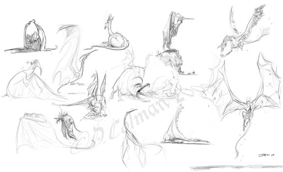 Dragon sketches