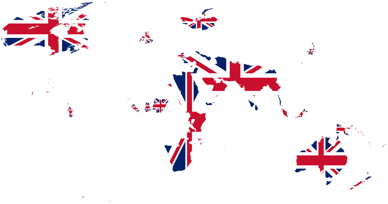 Flag-map of British Empire by nguyenpeachiew on DeviantArt