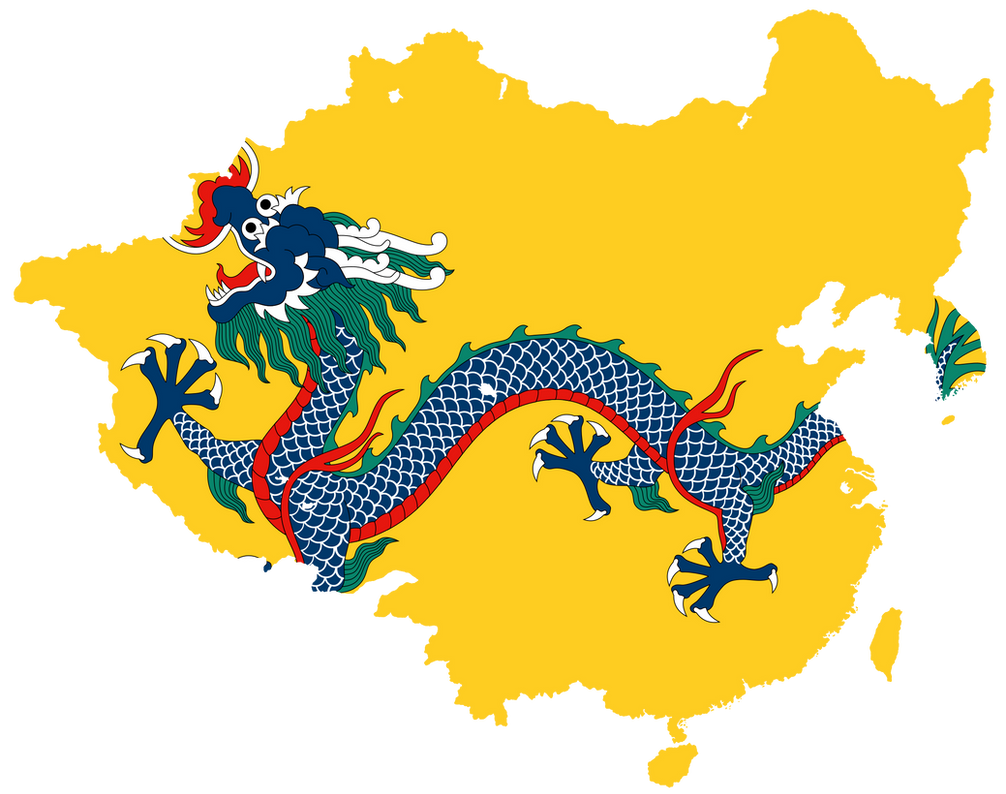 Qing Flag-map of Qing Dynasty by nguyenpeachiew on DeviantArt