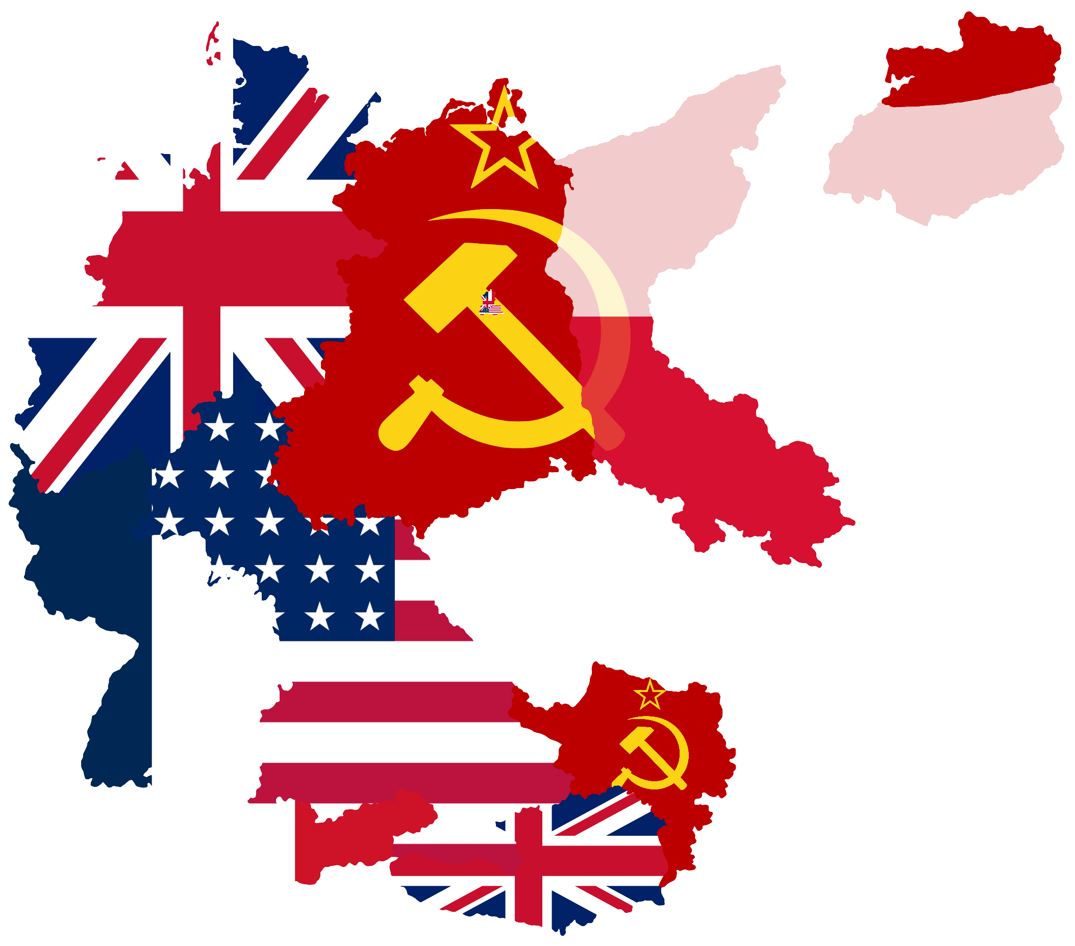 Flag-map of Allied-Occupied Germany and Austria by nguyenpeachiew on ...