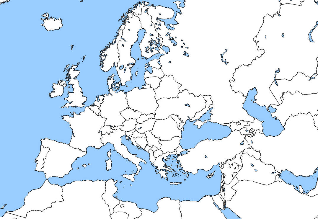 Blank Map of Europe (De Facto Borders) by nguyenpeachiew on DeviantArt Blank Map of Europe (De Facto Borders) by nguyenpeachiew on DeviantArt