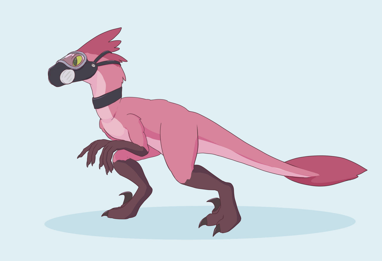 Fluffly Raptor Base Fluffy Raptor in a Gas Mask! by Zenon-Kadenbach on DeviantArt