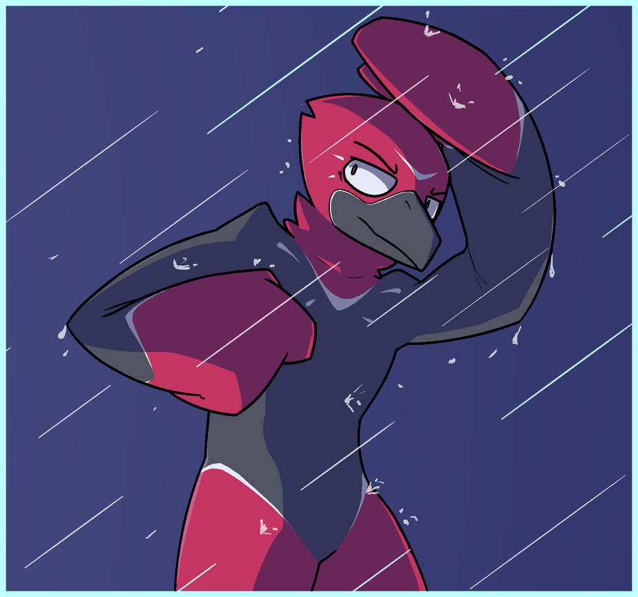 Getting Rained On Mad Blerd getting rained on :) by Zenon-Kadenbach on DeviantArt