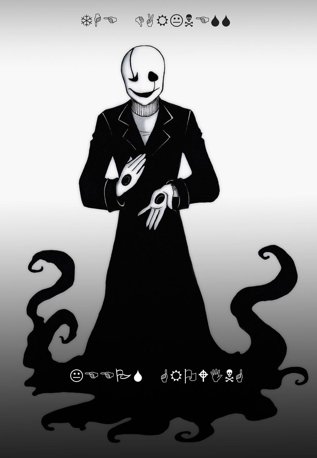 Undertale- W.D. Gaster by ErinTenshi on DeviantArt