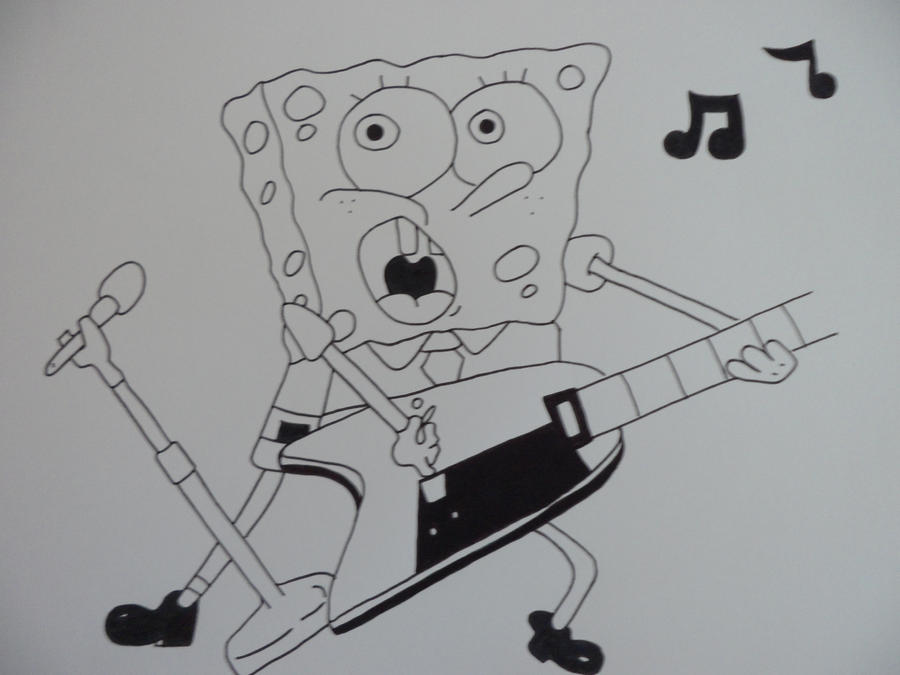 Spongebob Guitar by RohLightning on DeviantArt