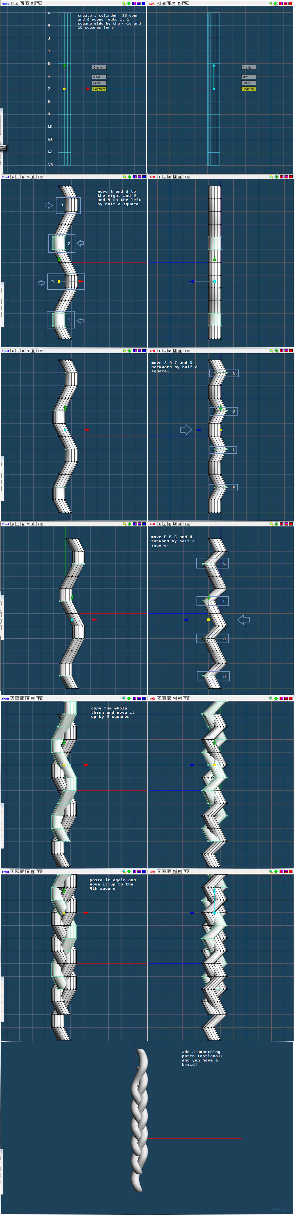 TUTORIAL: making a braid in meta