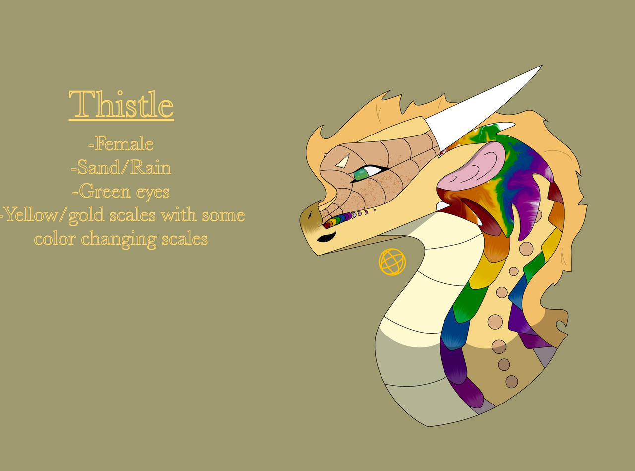 Sandwing Patterns Thistle - SandWing/RainWing - Wings of Fire by h0llYl3Af on DeviantArt