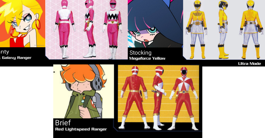 Panty and Stocking character as Power Rangers by Justletmein21 on ...