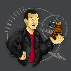 9th Doctor - Christopher Eccleston (light grey)