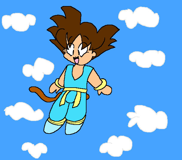 Floating Goku by Chuquita on DeviantArt