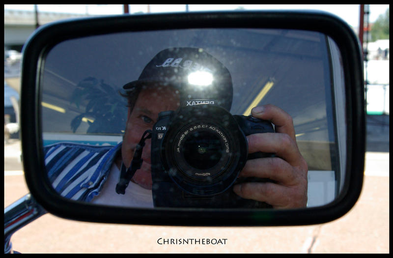 chrisntheboat in a mirror...