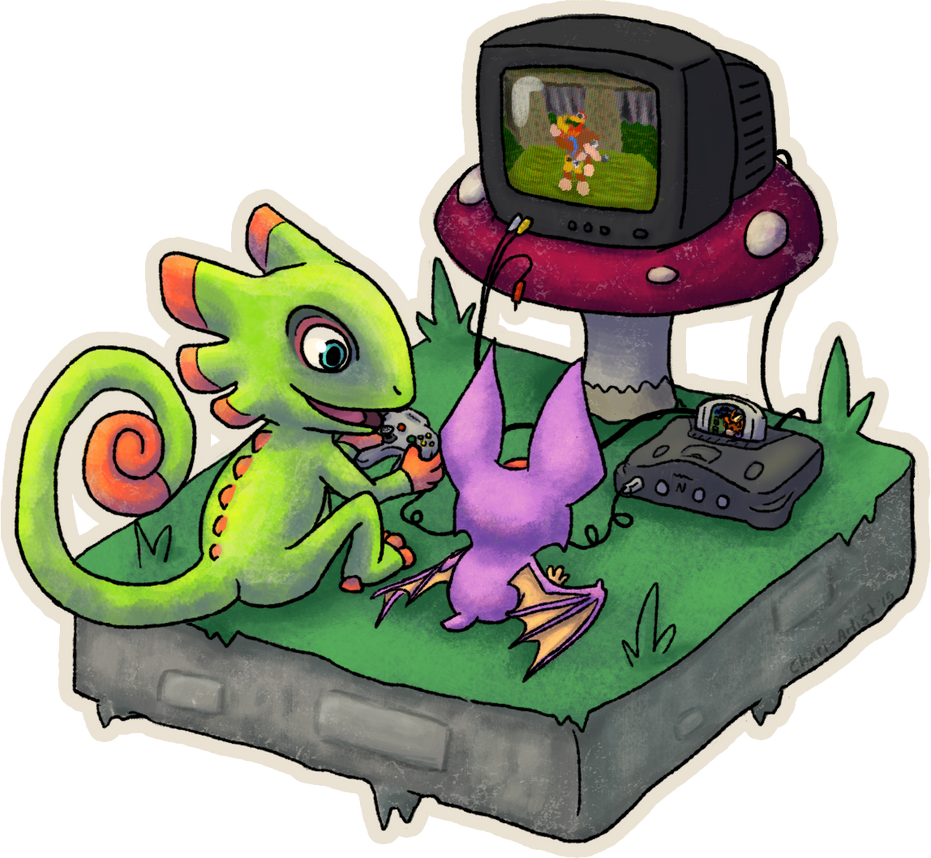 Yooka-Laylee play N64 by Chari-Artist