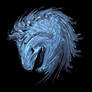 blue horse