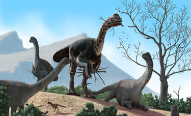 Gigantoraptor and Sonidosaurus