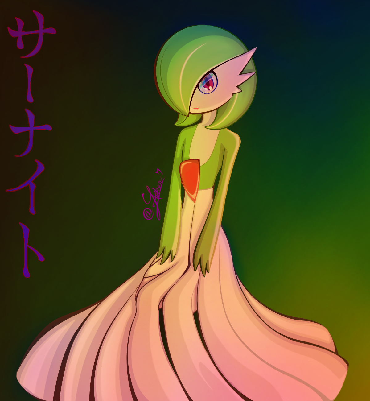 Pokemon Mega Gardevoir // new form // by MisticBeasts on DeviantArt