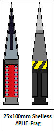 Frag Shell 25x100mm Shelles APHE-Frag by Themadweaponengineer on DeviantArt