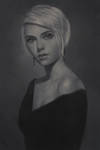 BnW Portrait Painting -3 Day #298