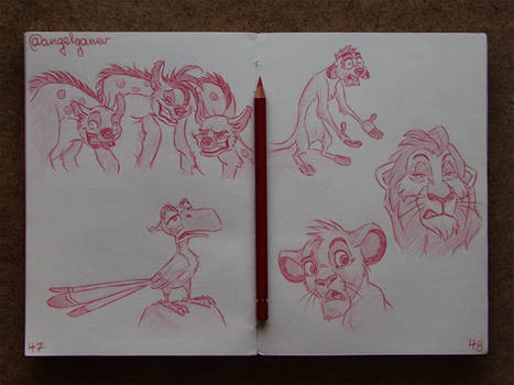Animation Sketches - The Lion King