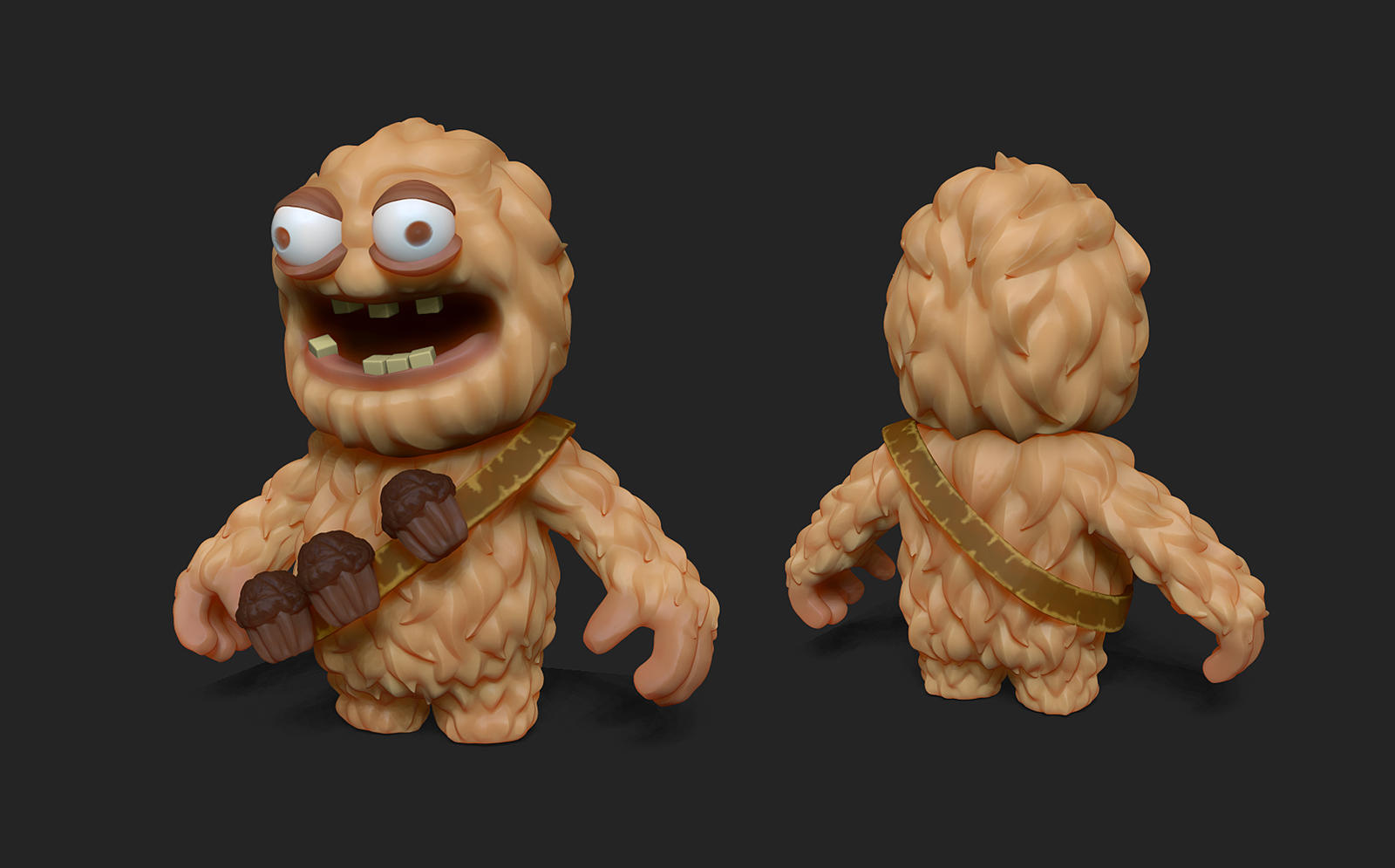Browny Monster - Game Character