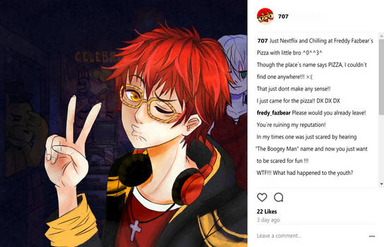 707 at Freddy Fazbear's Pizza as a millennial