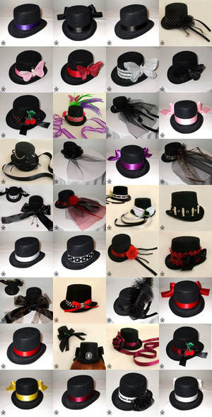 Evilette Empire Mini Top Hats