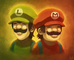The Mario Brothers by Ry-Spirit