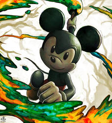 This artwork was painted by Mickey