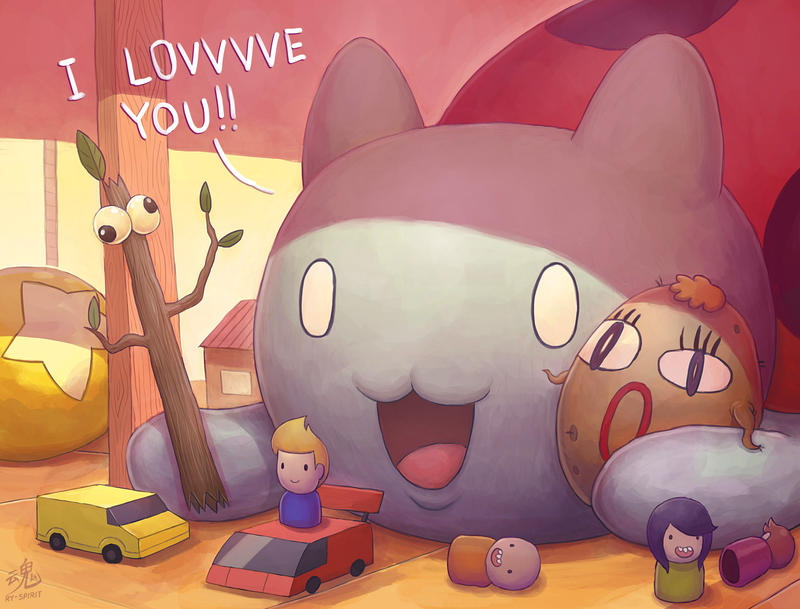 Catbug's Playtime by Ry-Spirit