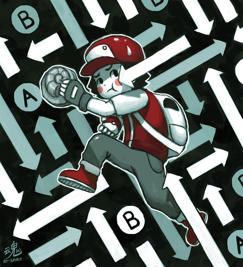UP, DOWN, LEFT, RIGHT, B, DEMOCRACY, HELIX FOSSIL by Ry-Spirit