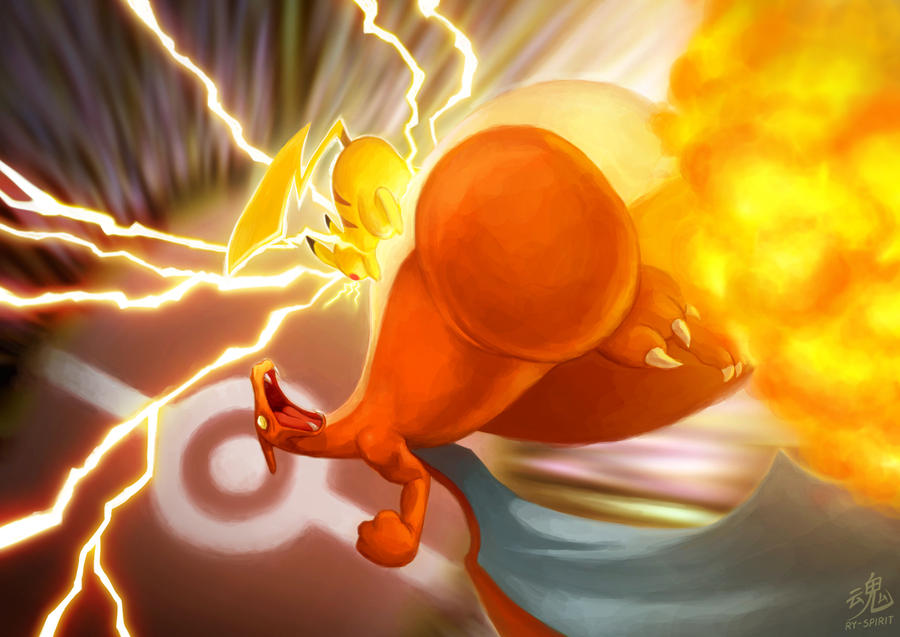 Pikachu vs Charizard