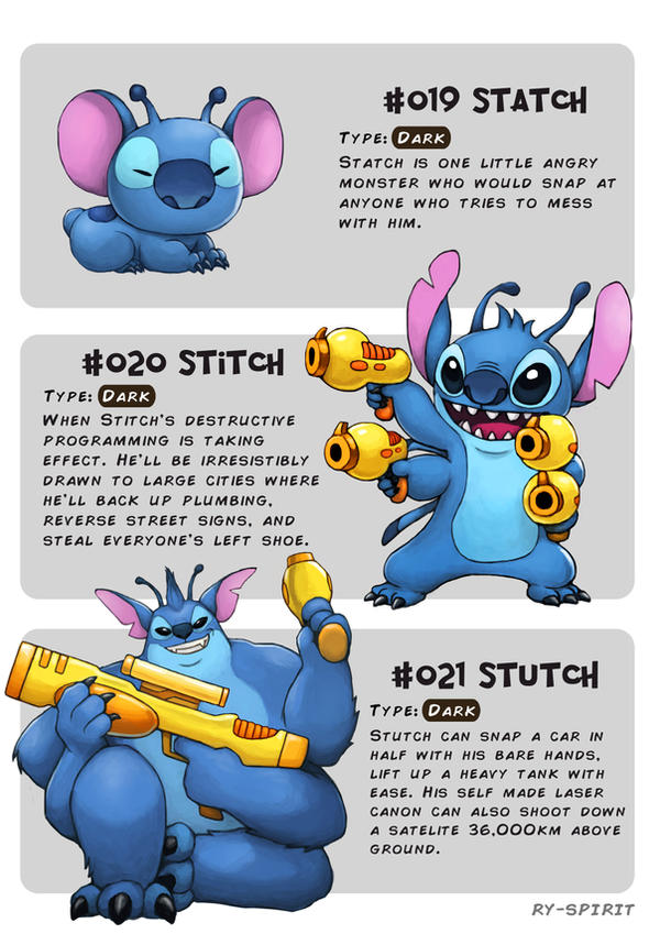#019 Statch - #020 Stitch - #021 Stutch by Ry-Spirit on DeviantArt