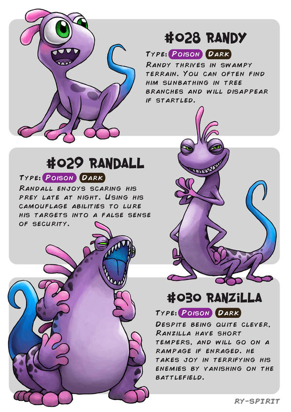 #028 Randy - #029 Randall - #030 Ranzilla by Ry-Spirit
