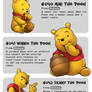#40 Mini Pooh - #41 Winnie Pooh - #42 Skinny Pooh