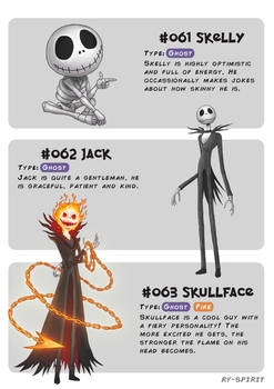 #061 Skelly - #062 Jack - #063 Skullface