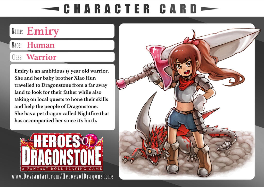 Emiry Character Card by Ry-Spirit Emiry Character Card by Ry-Spirit