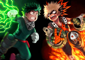 Deku vs Bakugo