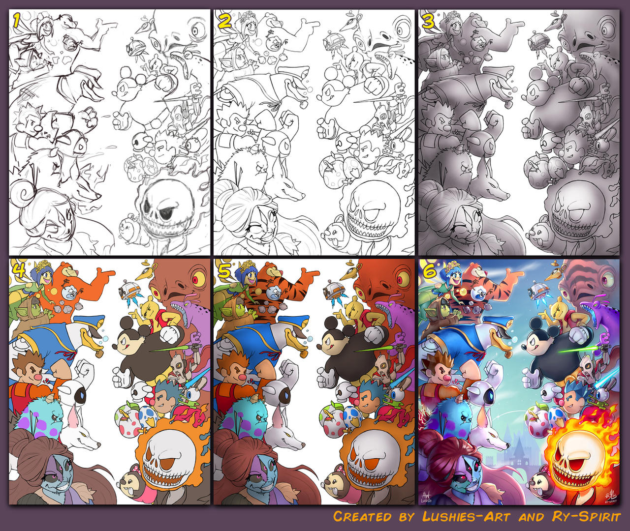 Disney Evolution Deviantart Disney Evolutions All Stars Step by Step! by Ry-Spirit on DeviantArt