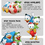 #166 Egglings - #167 Quack Pack - #168 Ducktrio