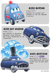 #232 Nurson - #233 Doc Hudson - #234 Mortison